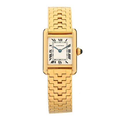 Cartier 18K Yellow Gold 18mm Tank Louis De Cartier Quartz Watch 1 of 4