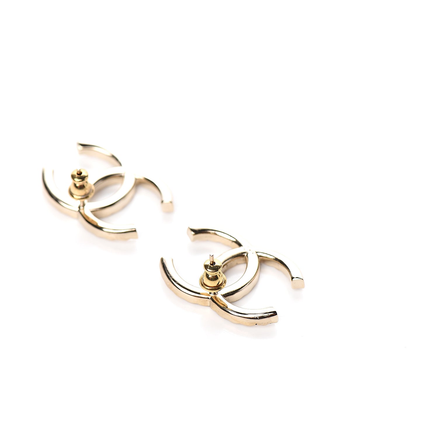 Baguette Crystal High Society CC Earrings Gold
