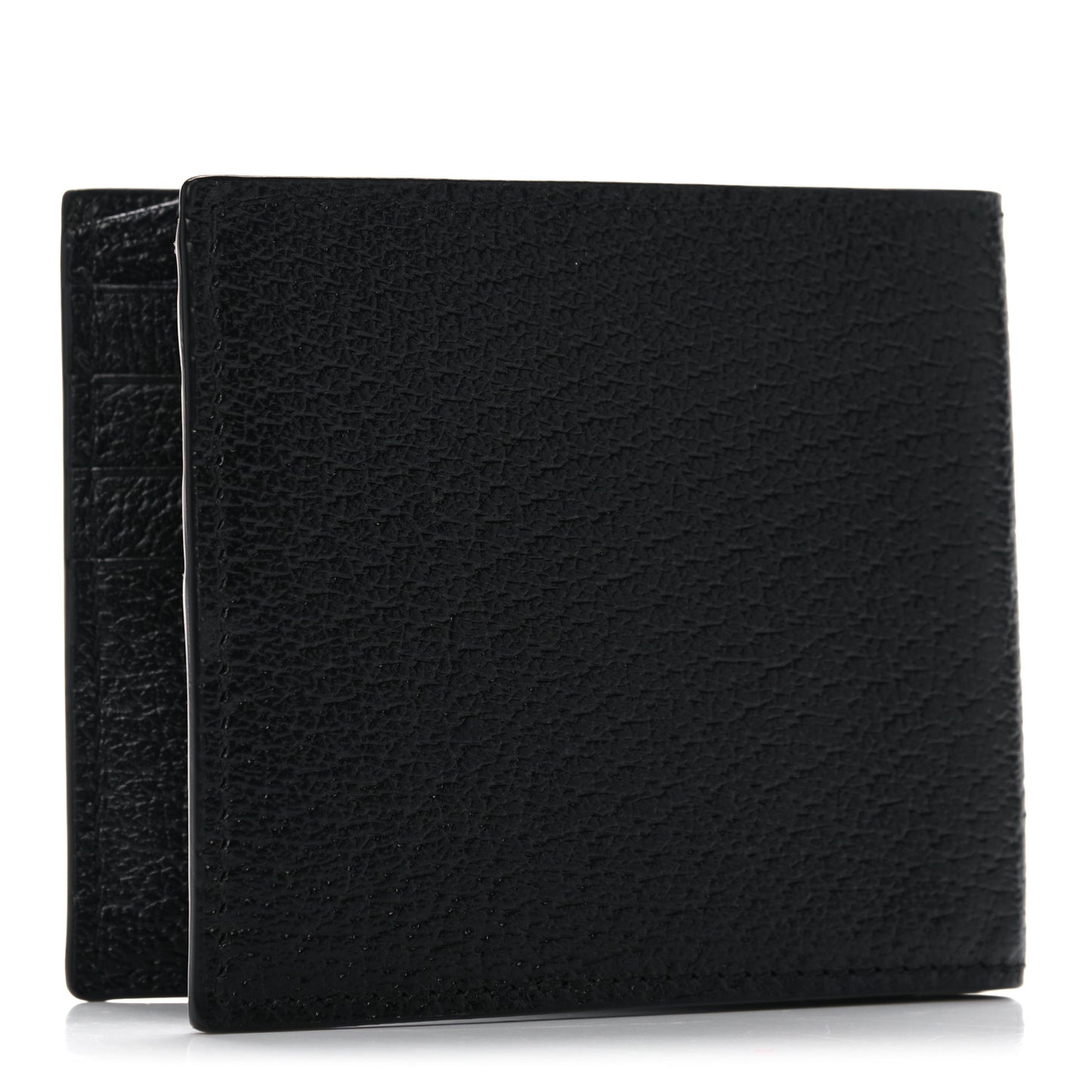 Calfskin Boar Effect GG Marmont Bi-Fold Wallet Black
