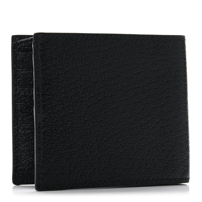 Gucci Calfskin Boar Effect GG Marmont Bi-Fold Wallet Black 3 of 10