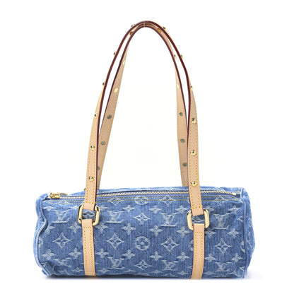 Louis Vuitton Monogram Denim Papillon Denim Blue 2 of 8