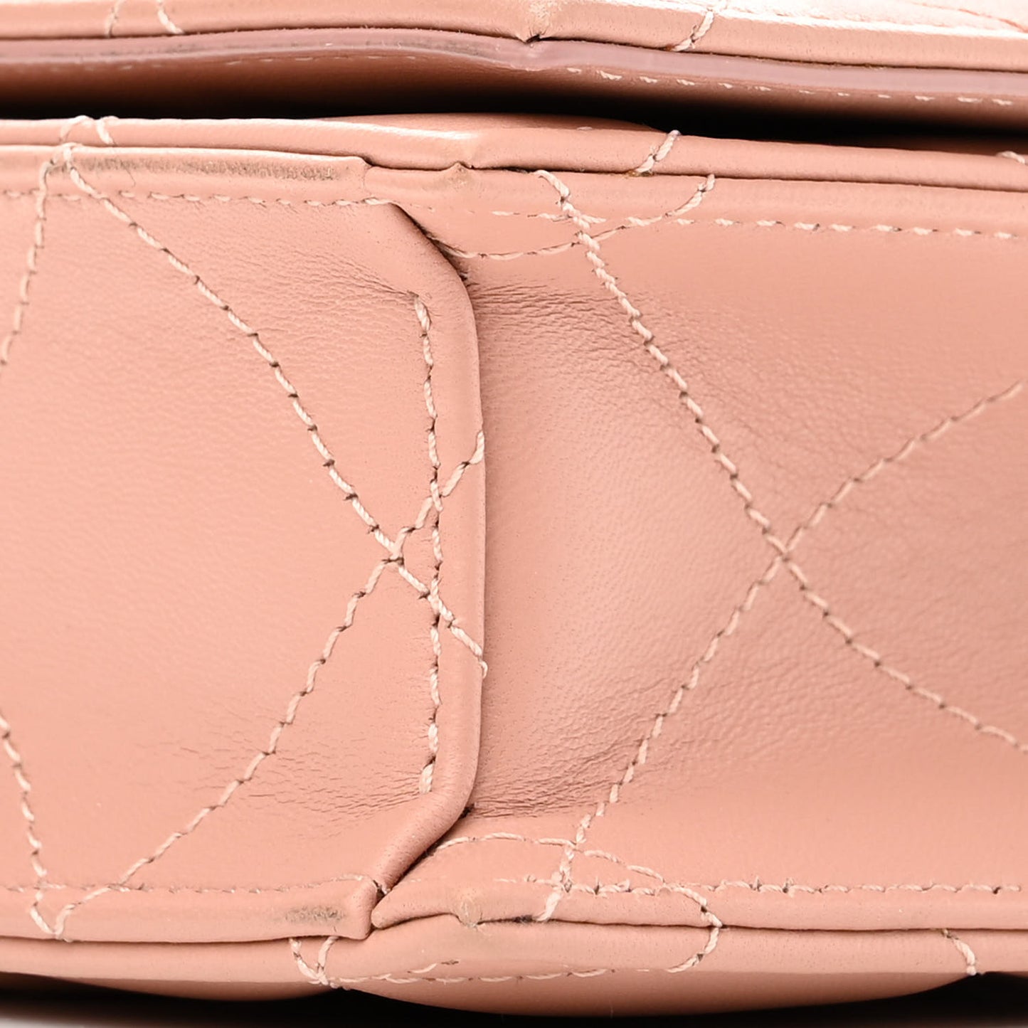 Lambskin Quilted Graffiti Skull Knuckle Crossbody Rose Gold