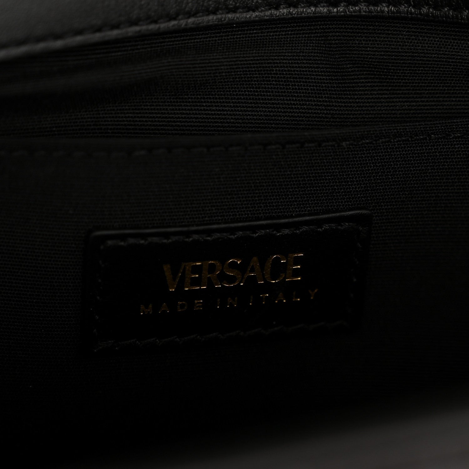Versace Calfskin Quilted Medusa Medium Top Handle Shoulder Bag Black 6 of 11