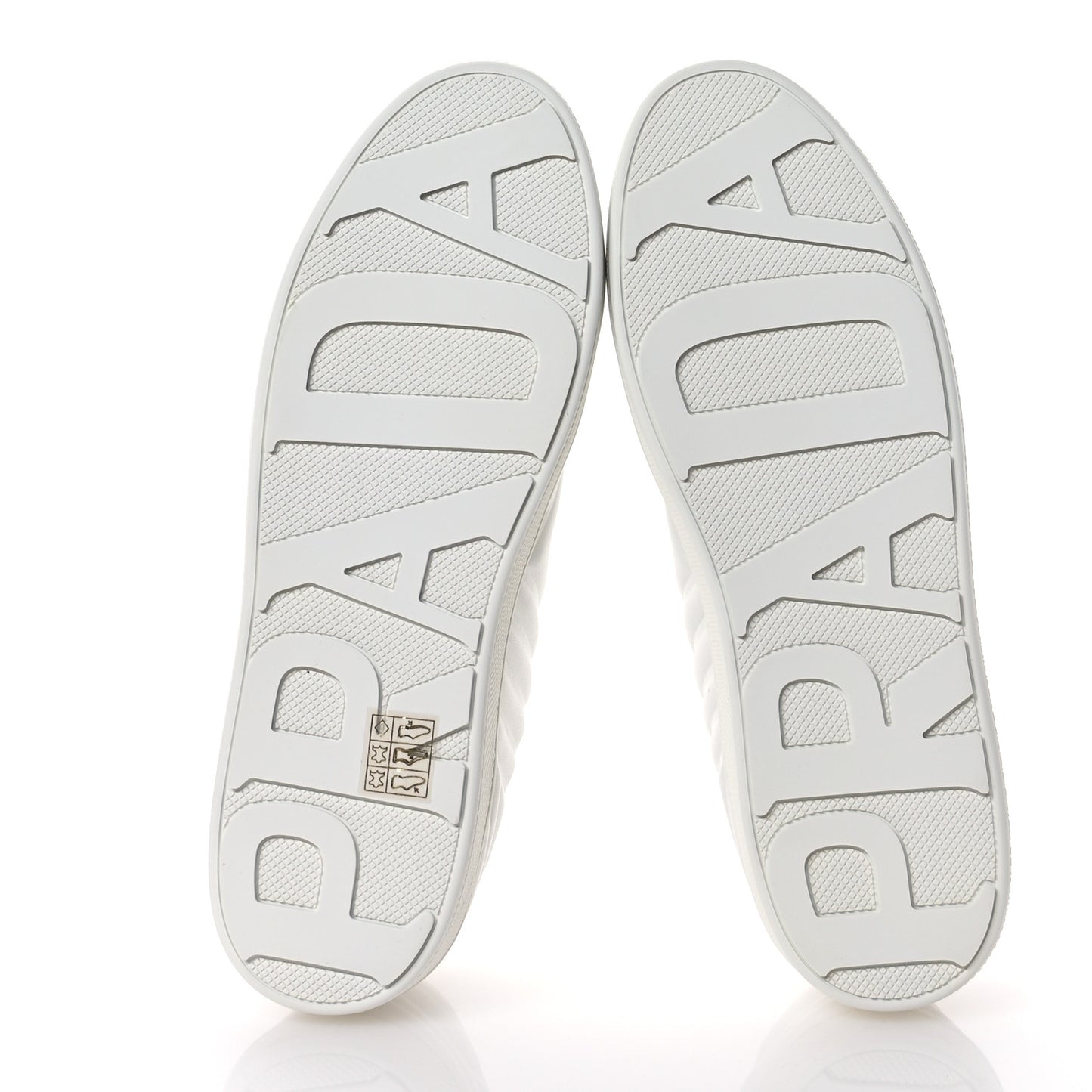Nappa Logo Embossed Womens Low Top Sneakers 38.5 White