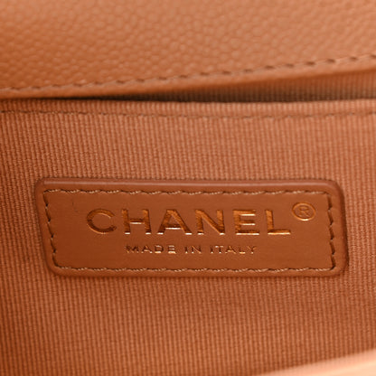 Chanel Caviar Quilted Small Boy Flap Brown 6 of 11