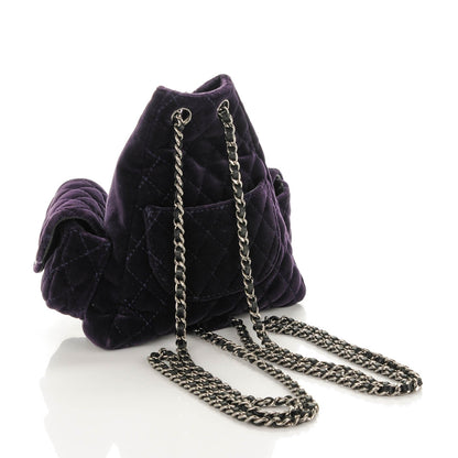 Chanel Velvet Mini Backpack Is Back Plum 3 of 8