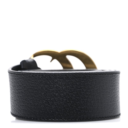 Gucci Textured Calfskin Double G 40mm Belt 80 32 Black 2 of 5
