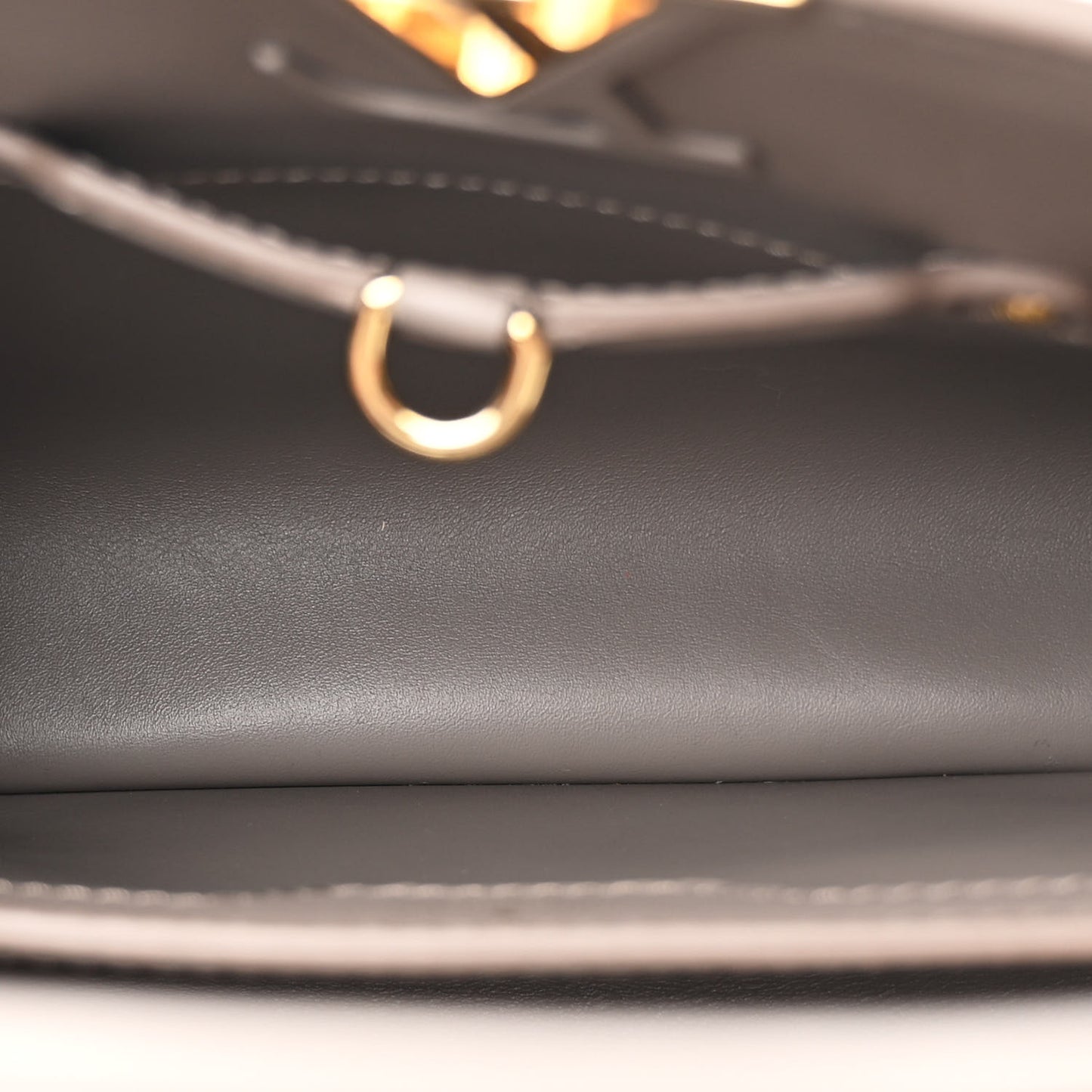 Calfskin Since 1854 Embroidered Capucines BB Ecru Taupe