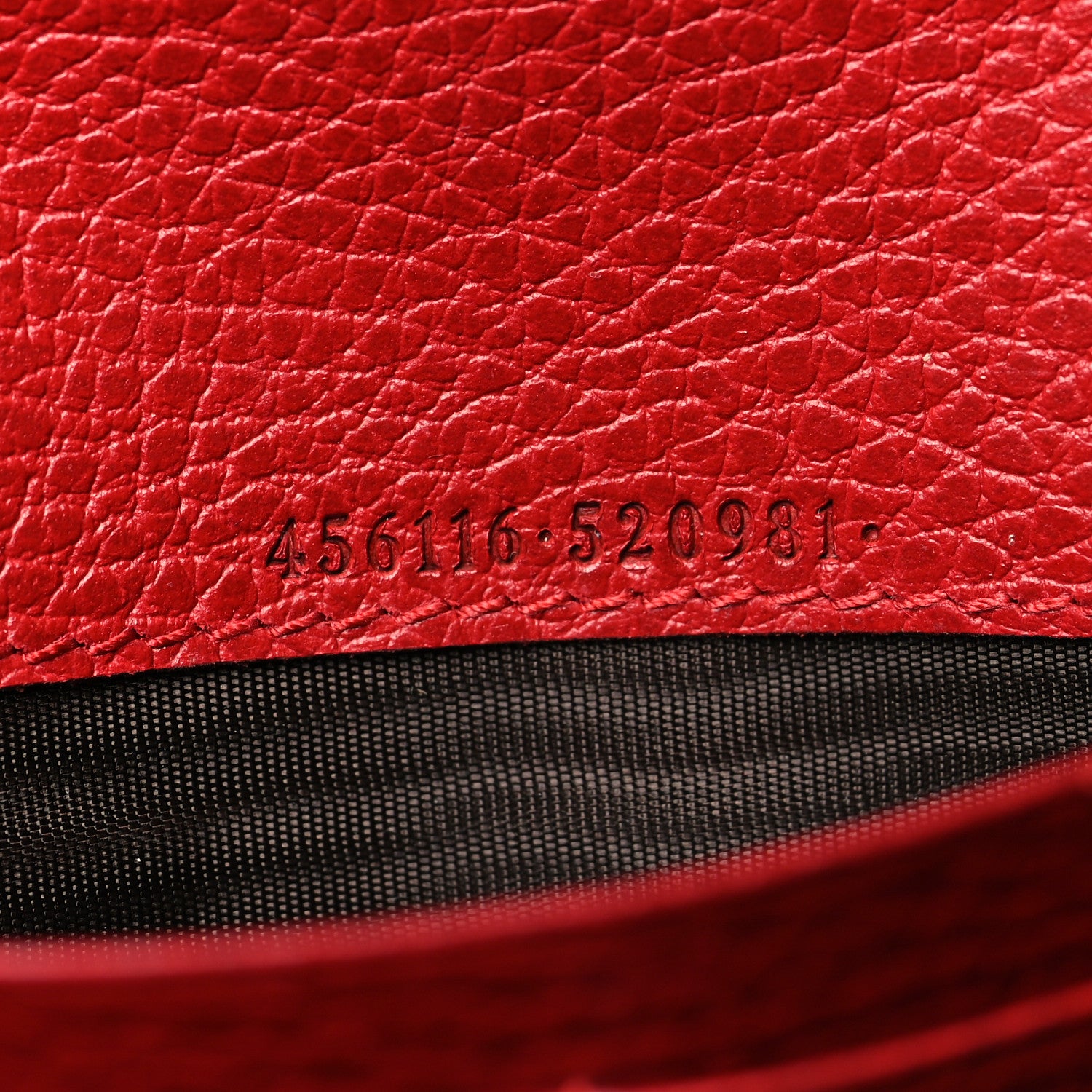 Gucci Dollar Calfskin GG Marmont Continental Wallet Hibiscus Red 7 of 9