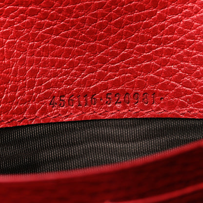 Gucci Dollar Calfskin GG Marmont Continental Wallet Hibiscus Red 7 of 9