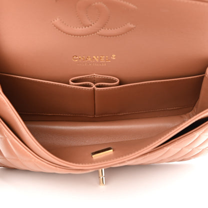Chanel Lambskin Quilted Medium Double Flap Brown 5 of 12