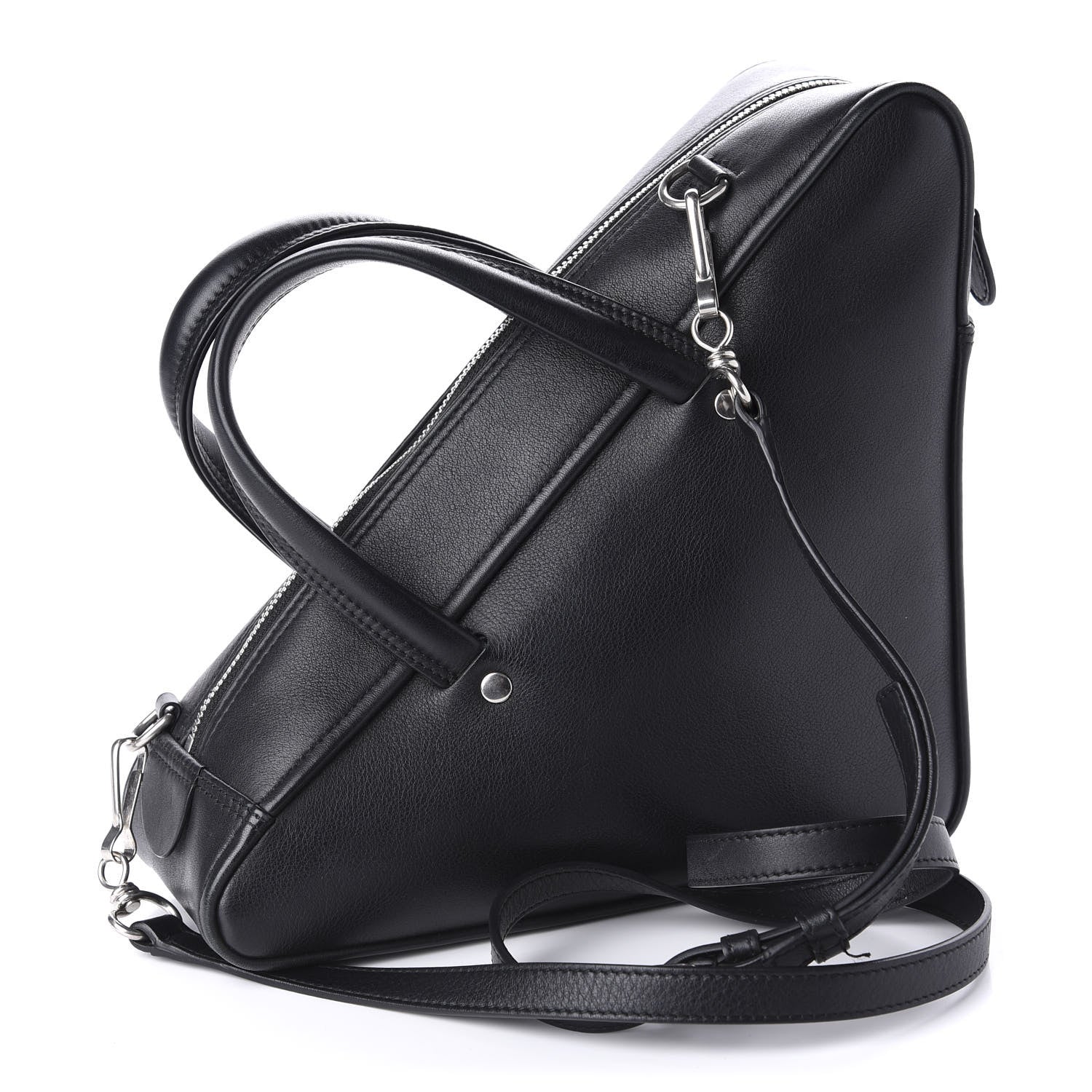 Balenciaga Calfskin S Triangle Duffle Black 3 of 12