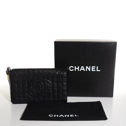 Chanel Lambskin Quilted Chocolate Bar CC Flap Black 8 of 8