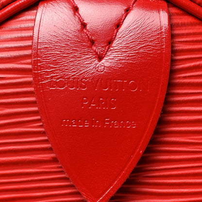 Louis Vuitton Epi Speedy 35 Castillan Red 6 of 10