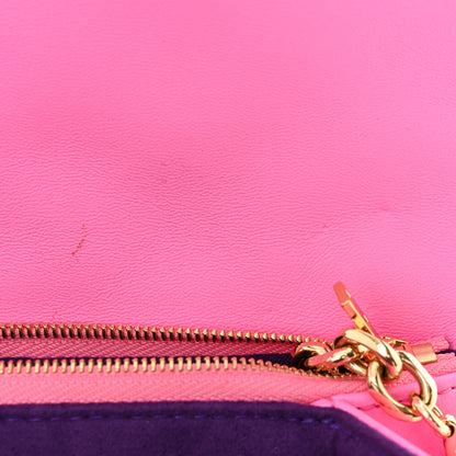 Louis Vuitton Lambskin Embossed Monogram Vuittamins Pochette Coussin Rose Violet 10 of 13