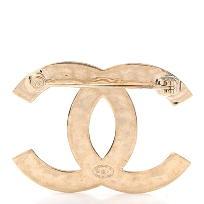 Chanel Metal CC Diamond Quilted Brooch Light Gold 3 of 5
