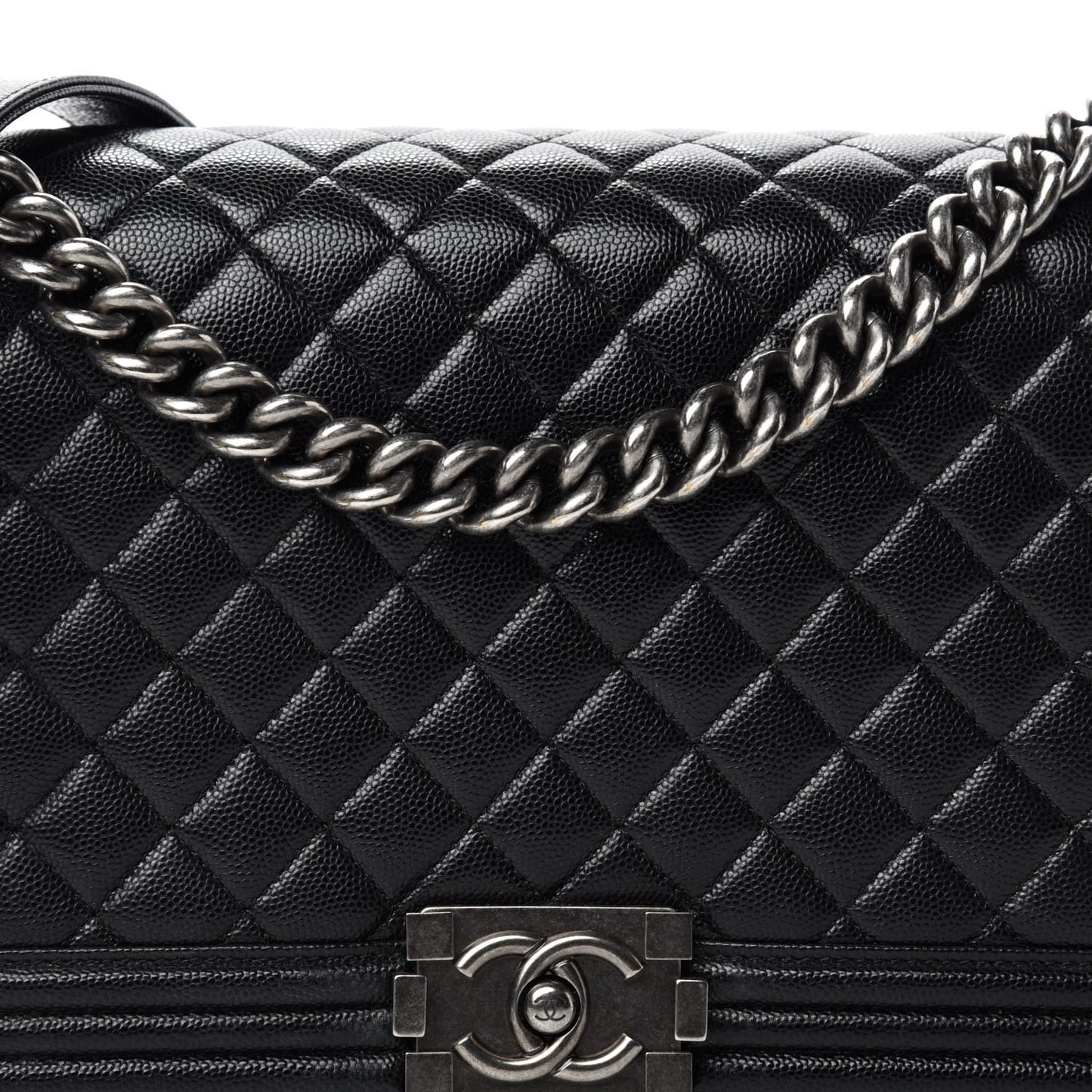 Caviar Quilted New Medium Boy Flap Black