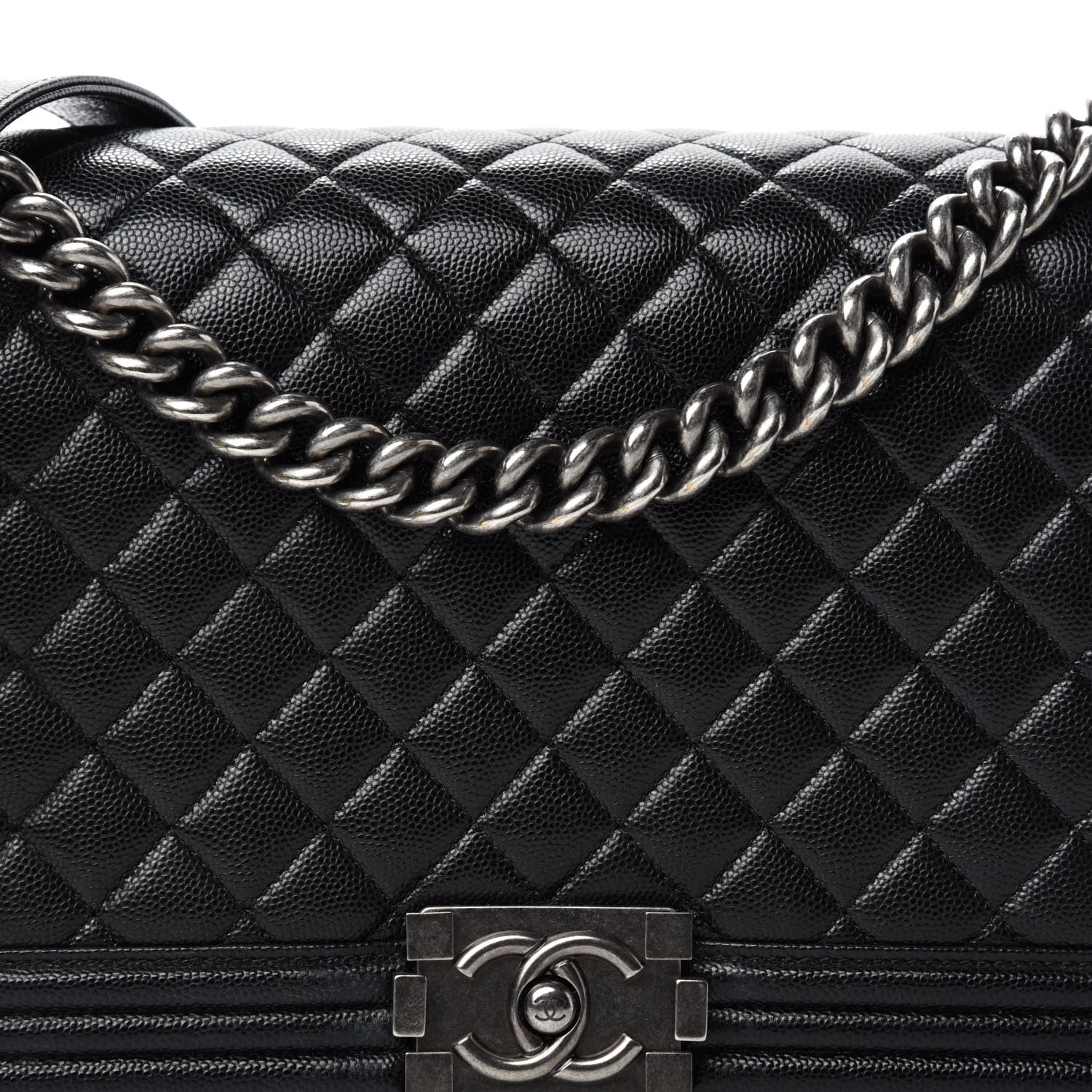 Chanel Caviar Quilted New Medium Boy Flap Black 11 of 11
