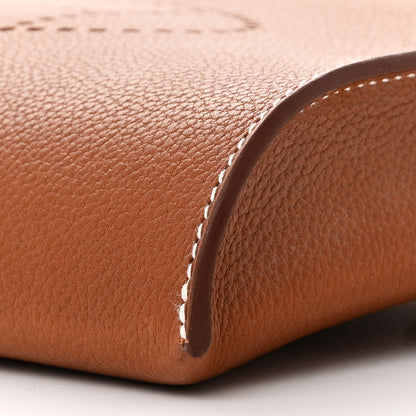 Hermes Barenia Faubourg Videpoches Fauve Gold 10 of 11