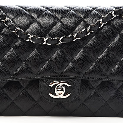 Chanel Caviar Quilted Medium Double Flap Black 10 of 10