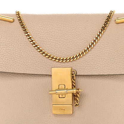 Chloe Grained Lambskin Drew Shoulder Bag Biscotti Beige 7 of 13