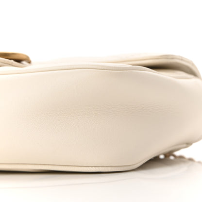 Gucci Calfskin Matelasse Super Mini GG Marmont Shoulder Bag White 10 of 10