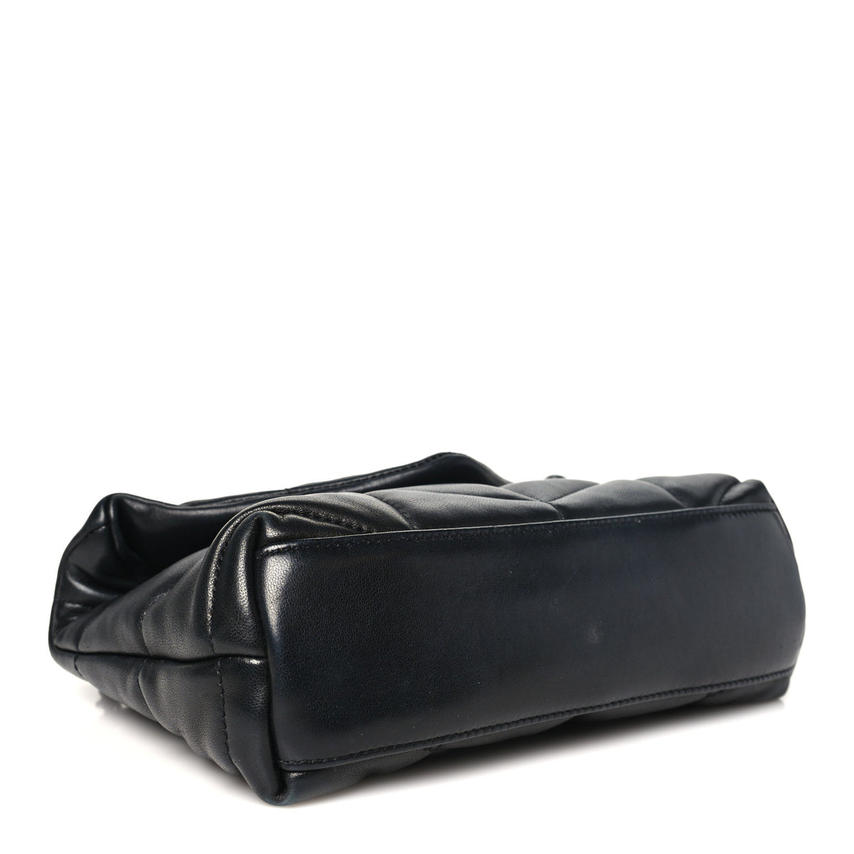 Saint Laurent Lambskin Quilted Toy Loulou Puffer Monogram Monochrome Chain Satchel Black 4 of 11