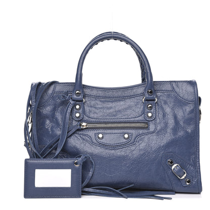 Balenciaga Agneau Classic Silver Hardware S City Denim Blue 1 of 9