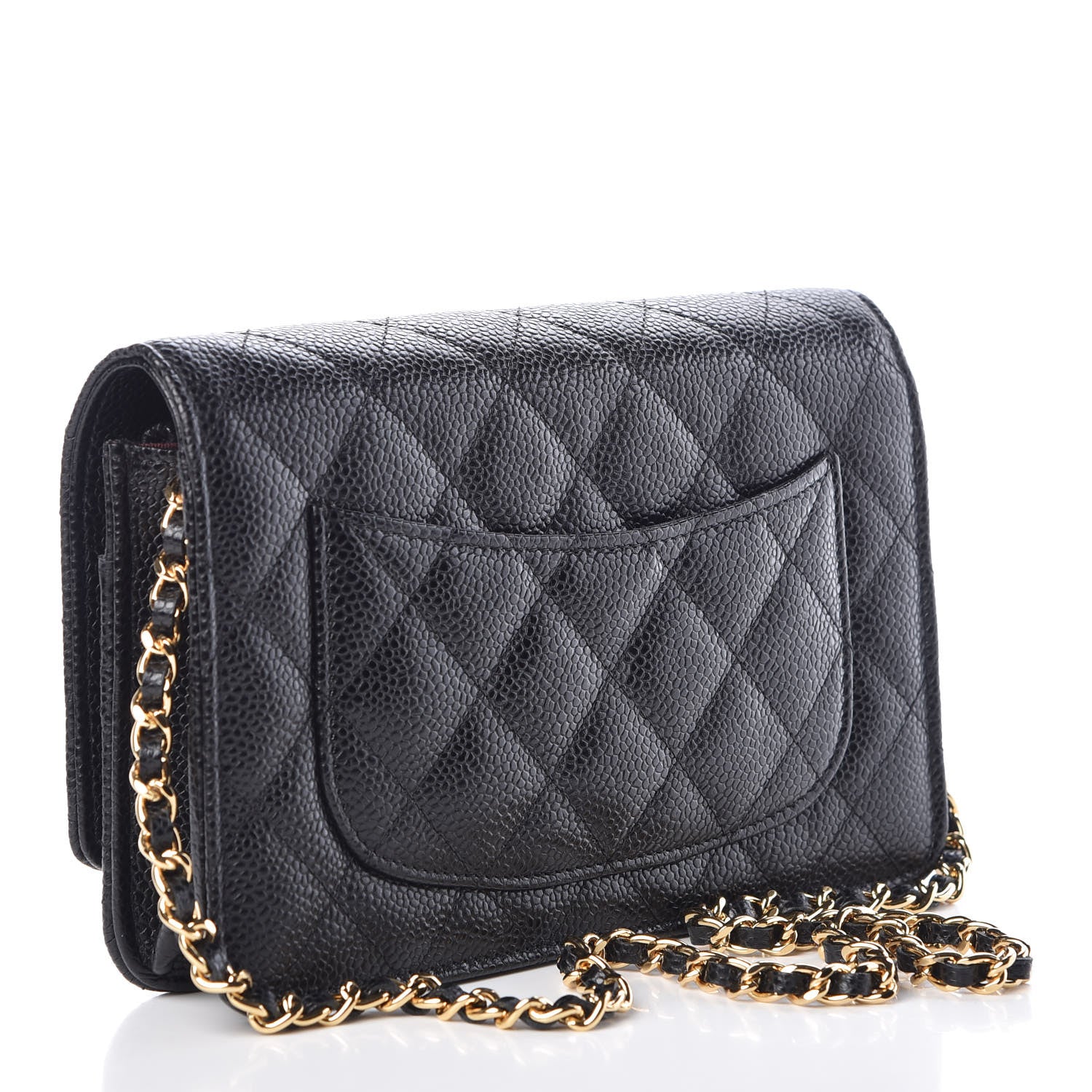 Chanel Caviar Quilted Wallet On Chain WOC Black 3 of 11