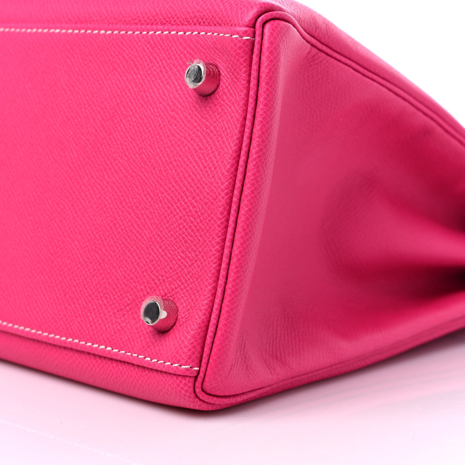 Hermes Epsom Candy Kelly Retourne 35 Rose Tyrien Rubis 9 of 9
