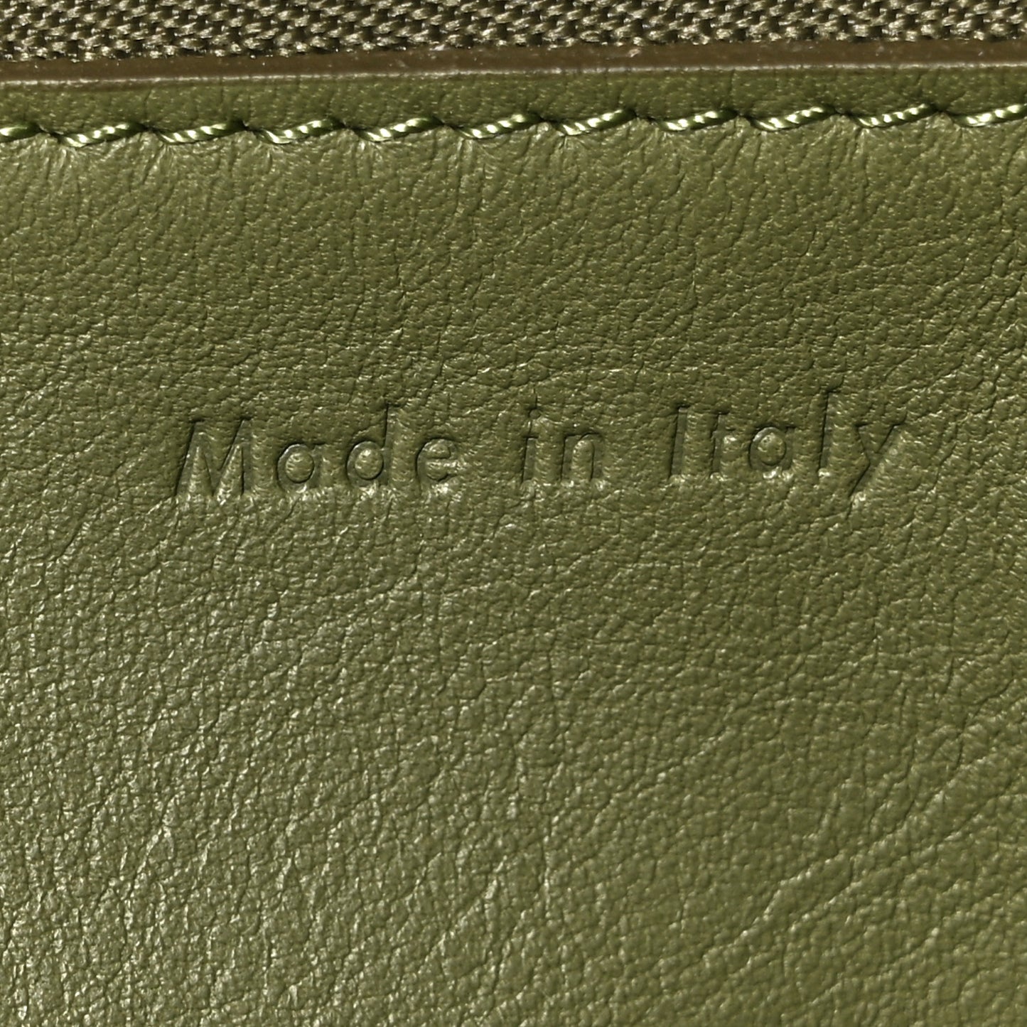 Smooth Calfskin Medium Big Bag Green
