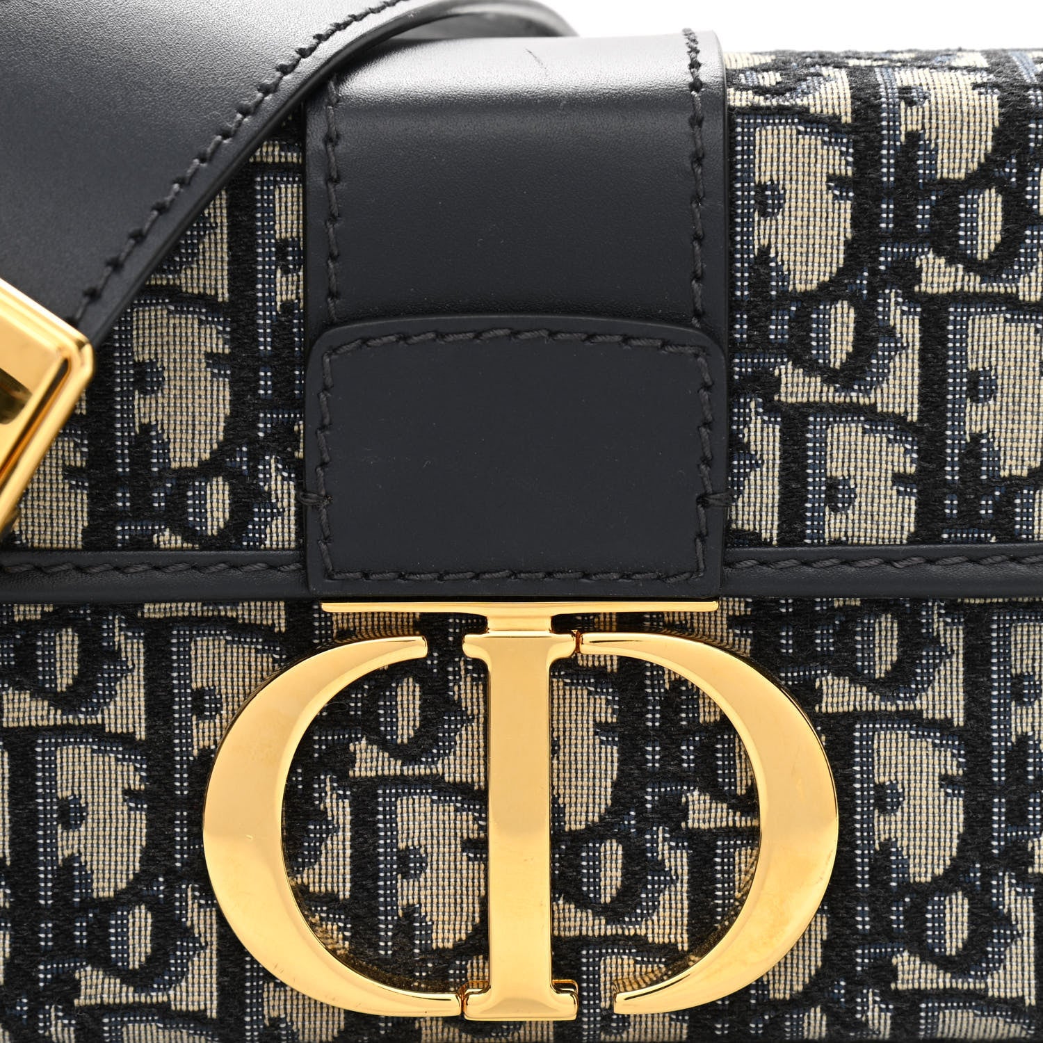 Christian Dior Oblique 30 Montaigne Box Bag Blue 7 of 10