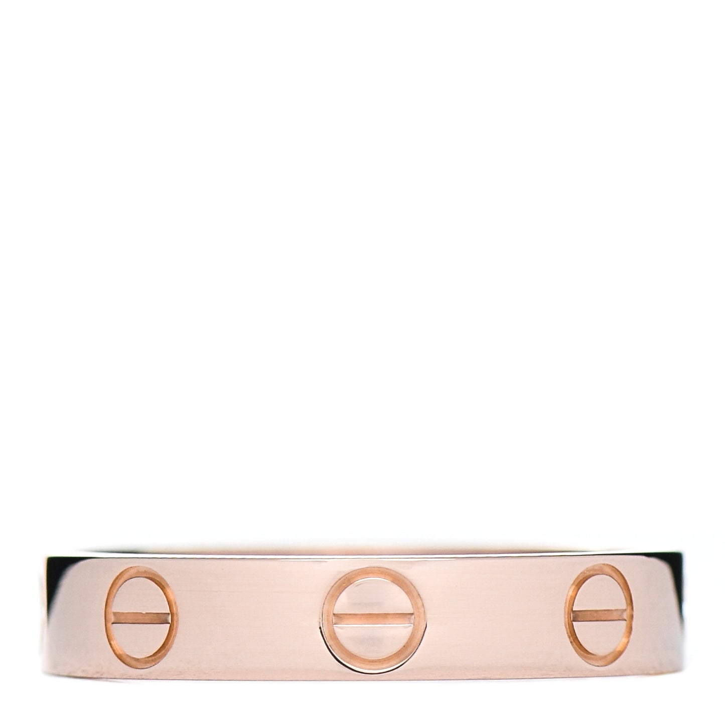 18K Pink Gold 3.5mm LOVE Wedding Band Ring 51 5.75