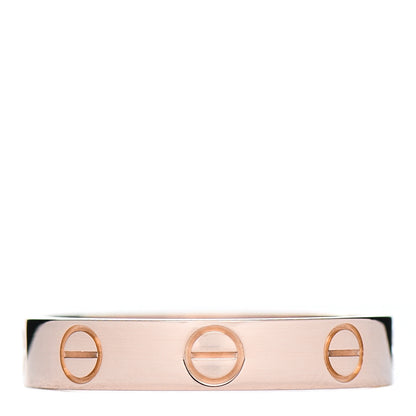 Cartier 18K Pink Gold 3.5mm LOVE Wedding Band Ring 51 5.75 1 of 5