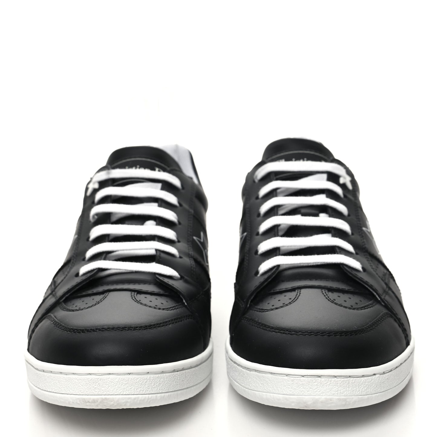 Calfskin Dior Star Low Top Sneakers 39 Black