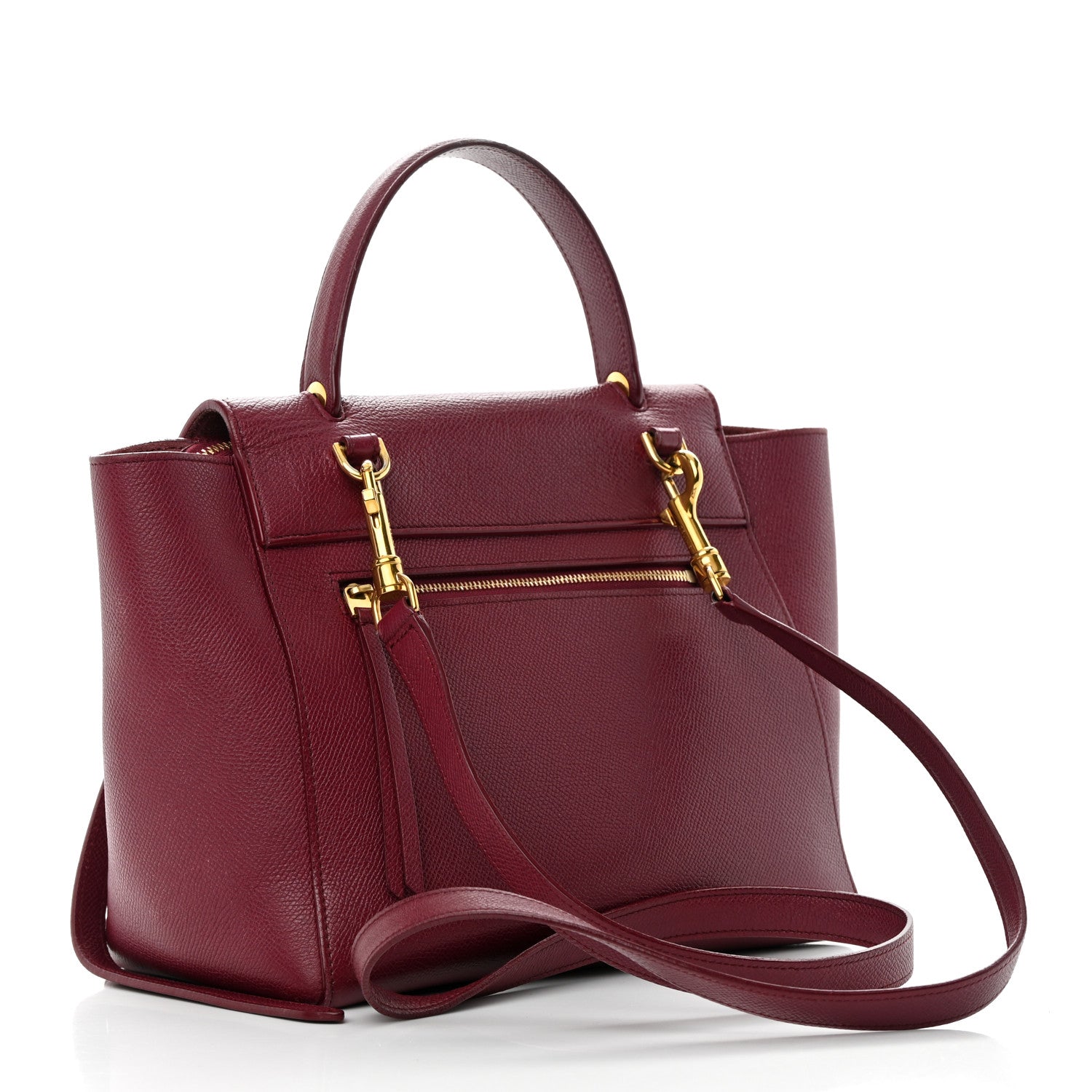 Celine Grained Calfskin Micro Belt Bag Plum 3 of 23