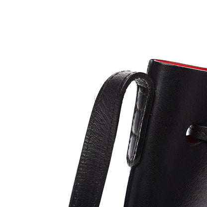 Mansur Gavriel Vegetable Tanned Calfskin Bucket Bag Black Flamma 11 of 15