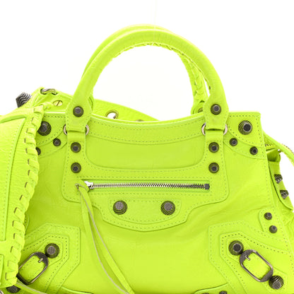 Balenciaga Agneau Arena Neo Cagole Handbag XS Fluo Yellow 8 of 10