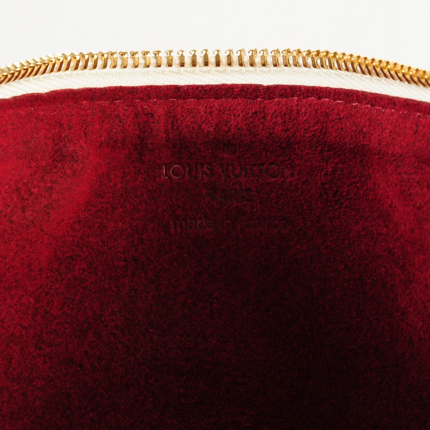 Monogram Multicolor Pochette Plate GM White