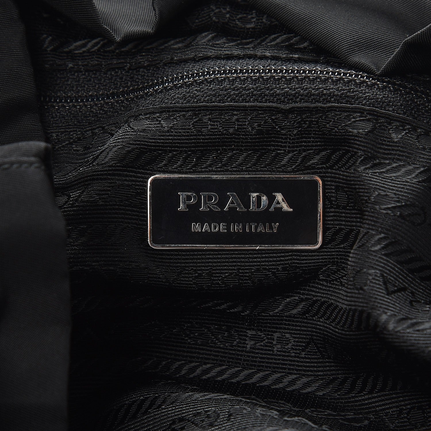 Prada Nylon Vela Medium Backpack Black 6 of 9