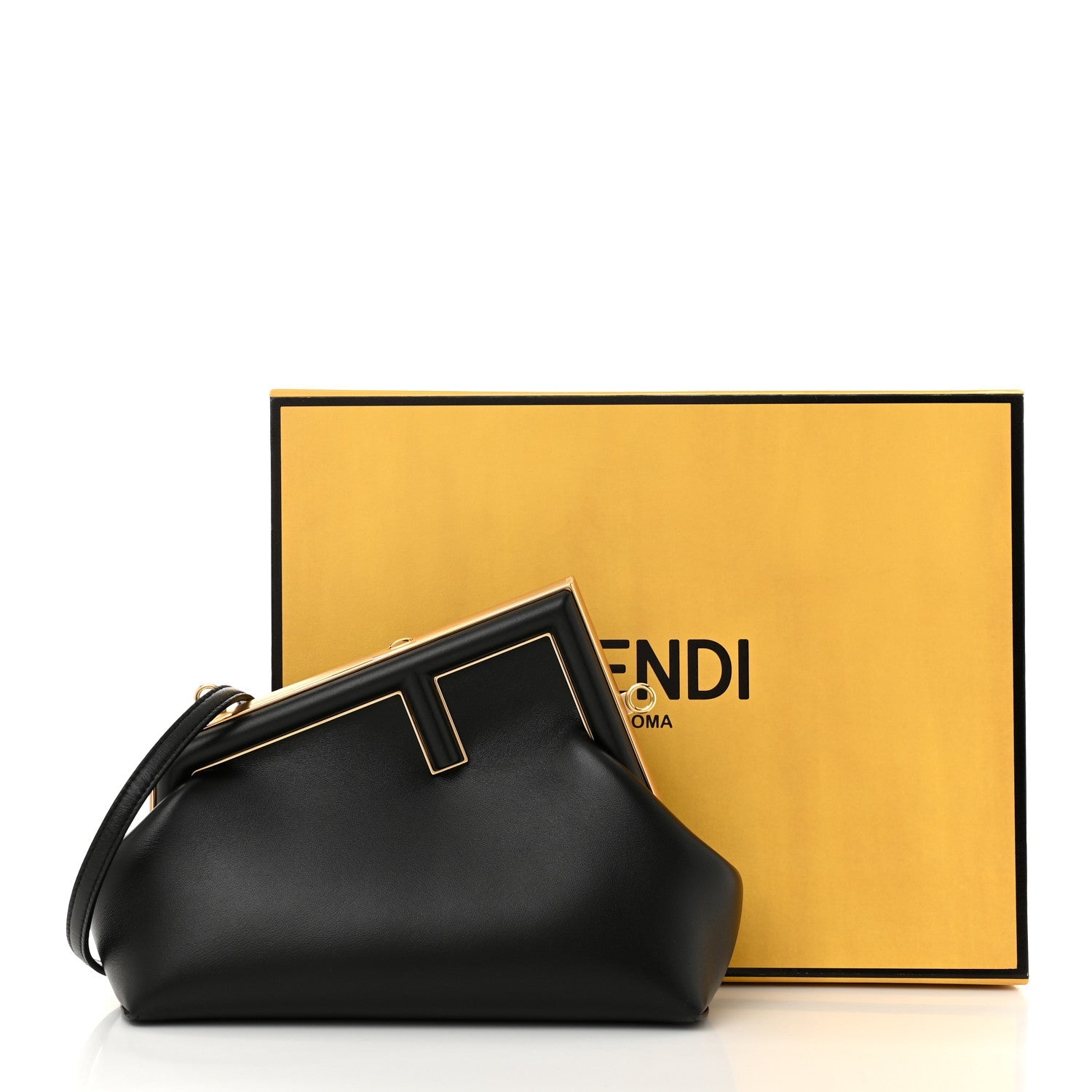 Fendi Shiny Nappa Small Fendi First Black 9 of 9