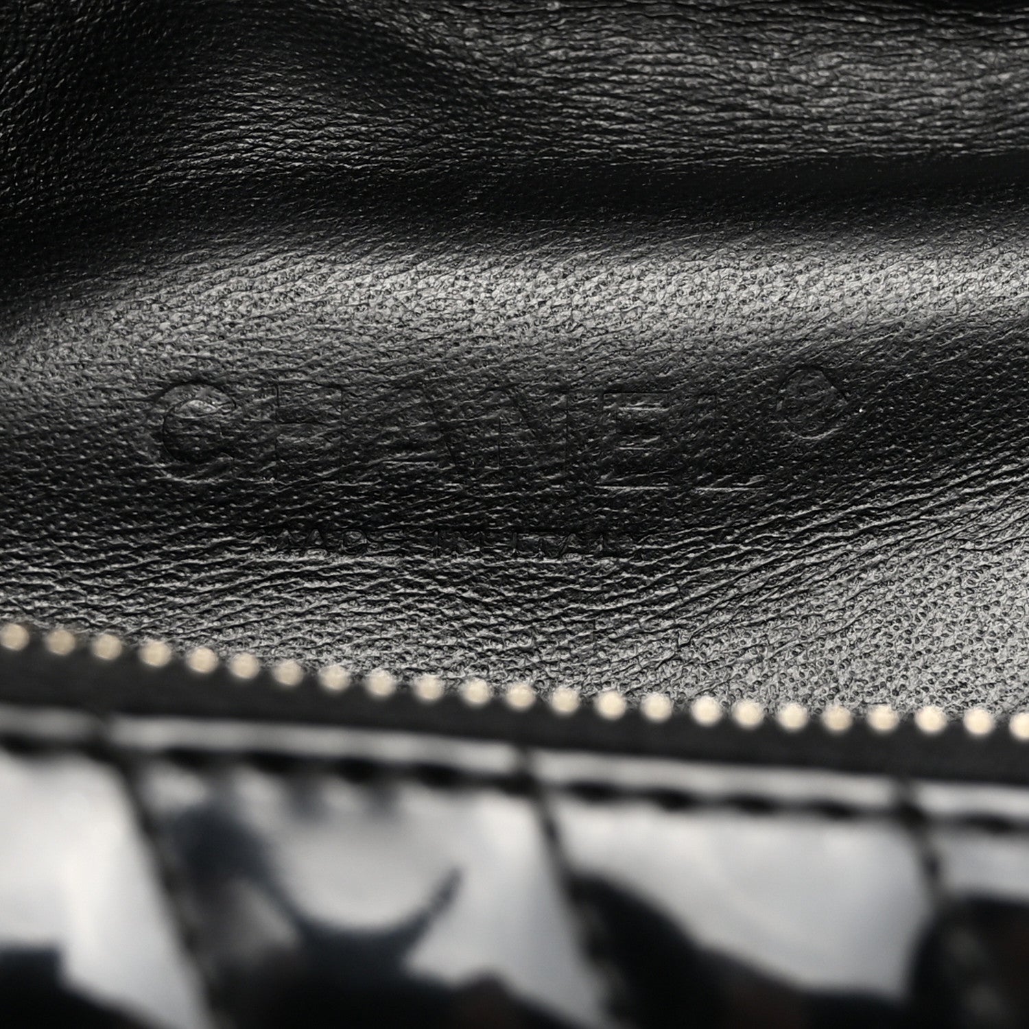 Chanel Patent Geometric Quilted Kaleidoscope Clutch Black 6 of 7