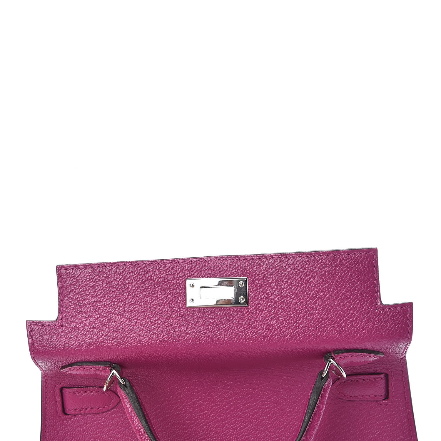 Hermes Chevre Mysore Mini Kelly Sellier 20 Rose Pourpre 11 of 28