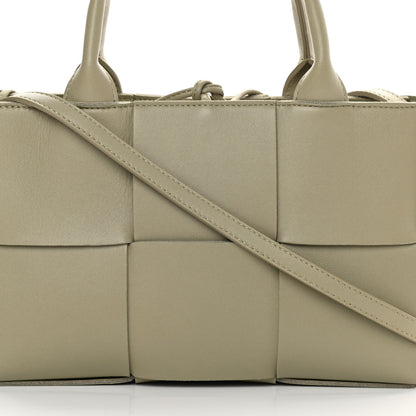 Bottega Veneta Nappa Maxi Intreccio Mini Arco Tote Taupe 9 of 11