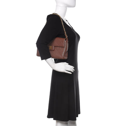 Chanel Metallic Caviar Quilted Medium Single Flap Brown 2 of 12