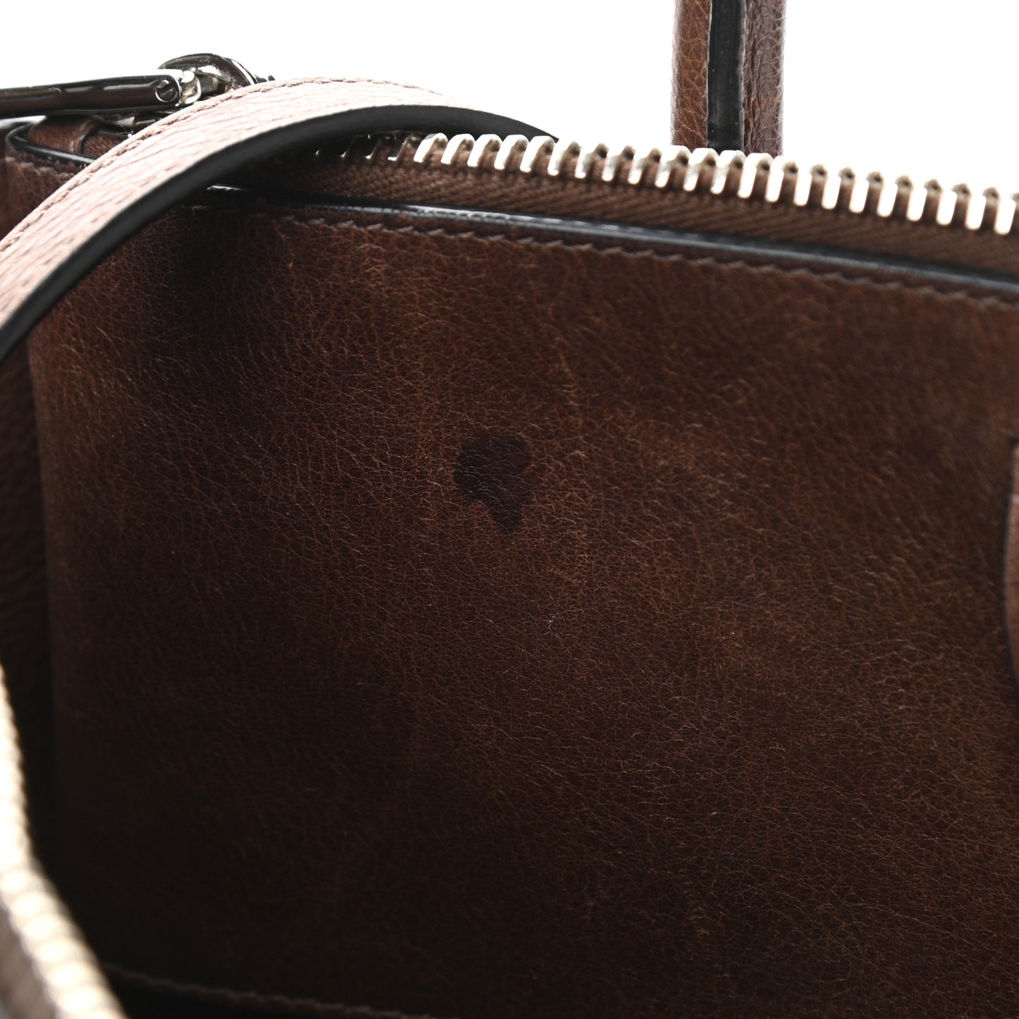 Glace Calf Twin Pocket Tote Bruciato