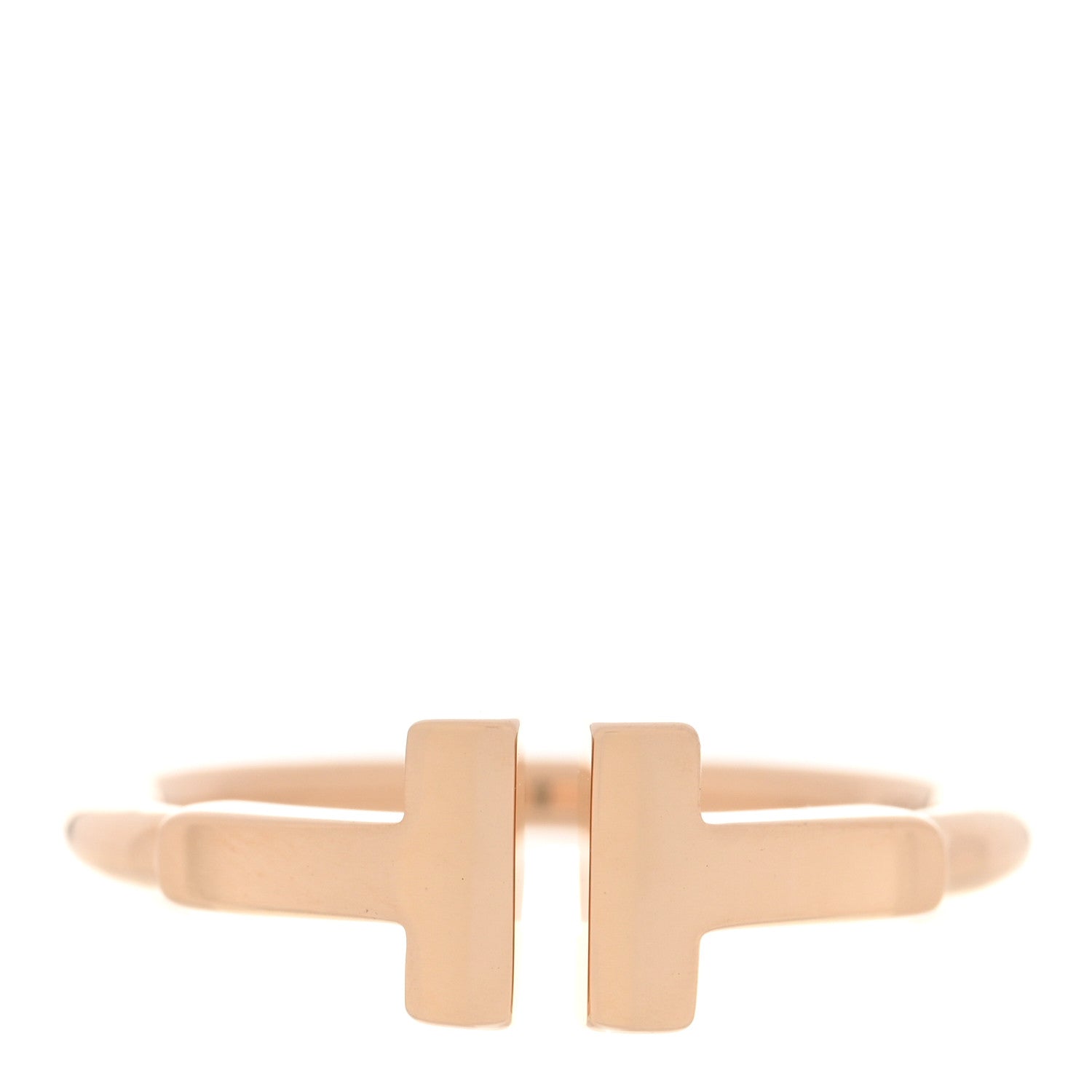 Tiffany 18K Rose Gold T Wire Ring 47 4 1 of 4