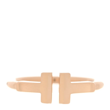 Tiffany 18K Rose Gold T Wire Ring 47 4 1 of 4