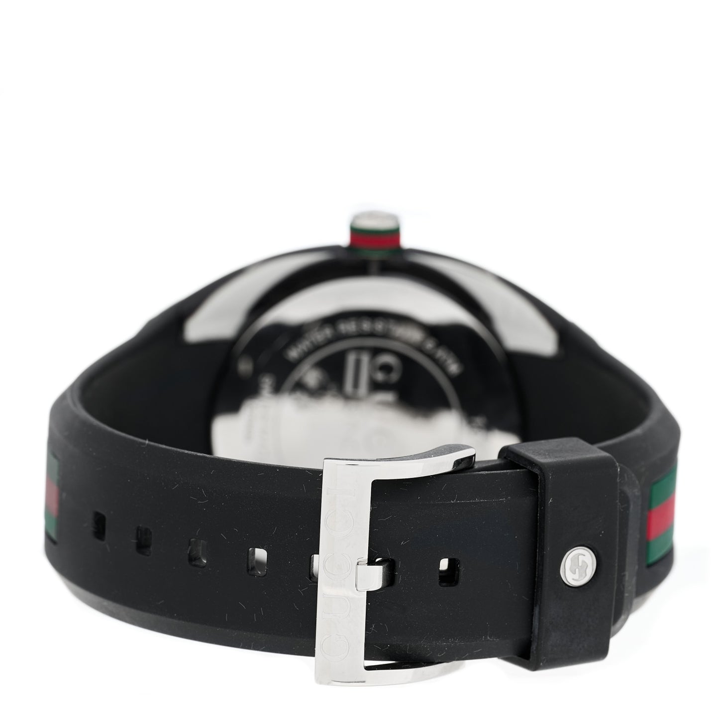 Stainless Steel Rubber 46mm Sync Web Quartz Watch Black