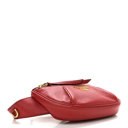 Prada Vitello Daino Small Belt Bag Rosso 3 of 11